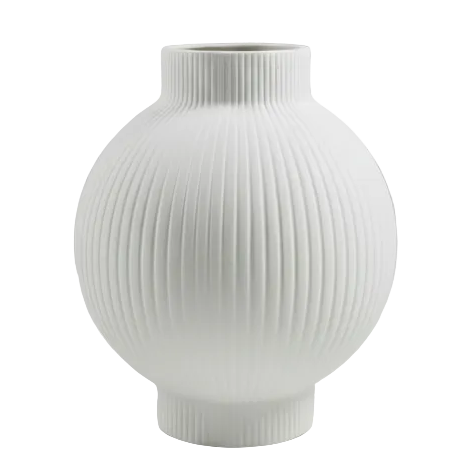 Texture White Vase