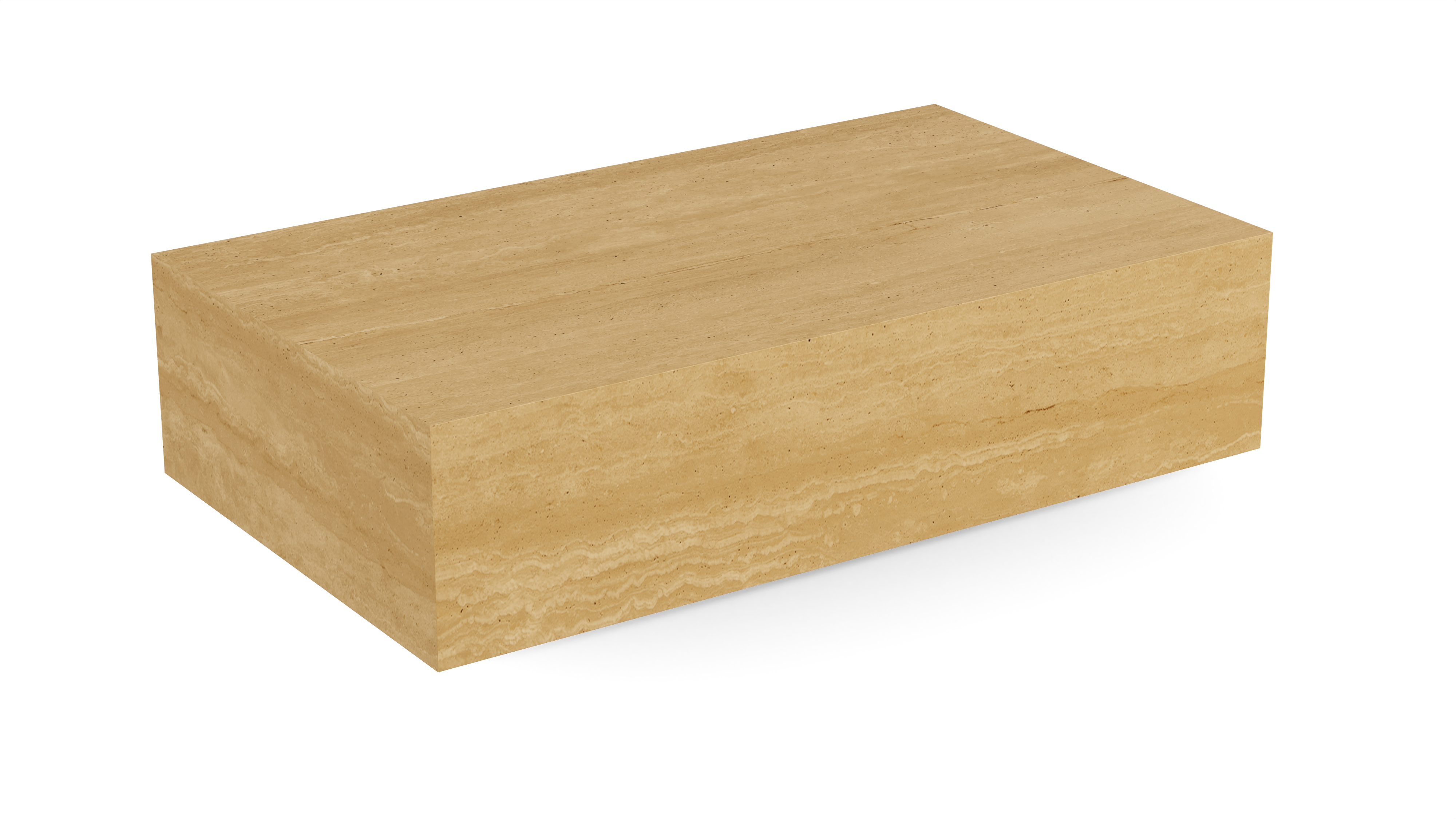 Traventino Rectangle Coffee Table Matt