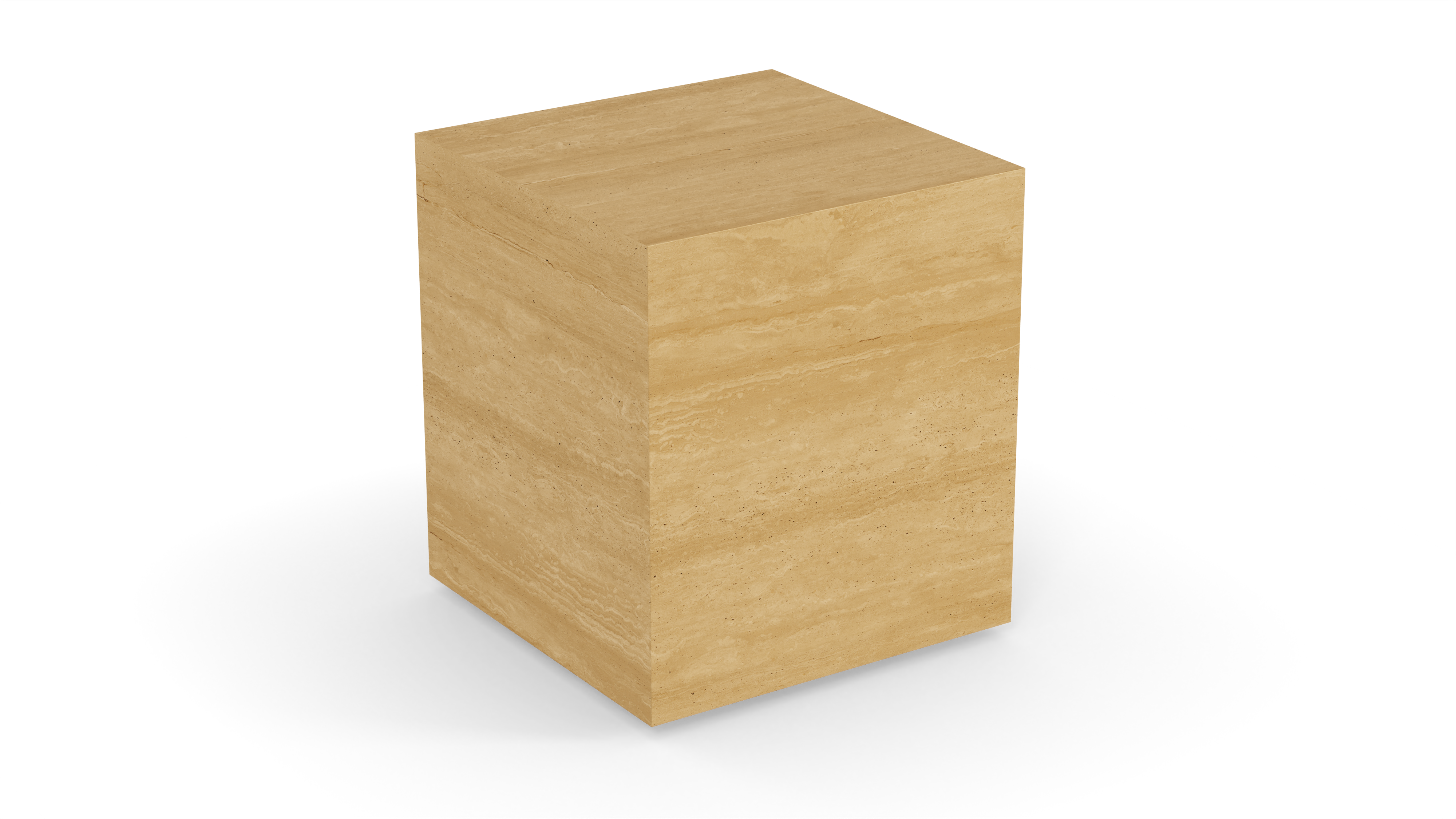 Traventino Square Side Table
