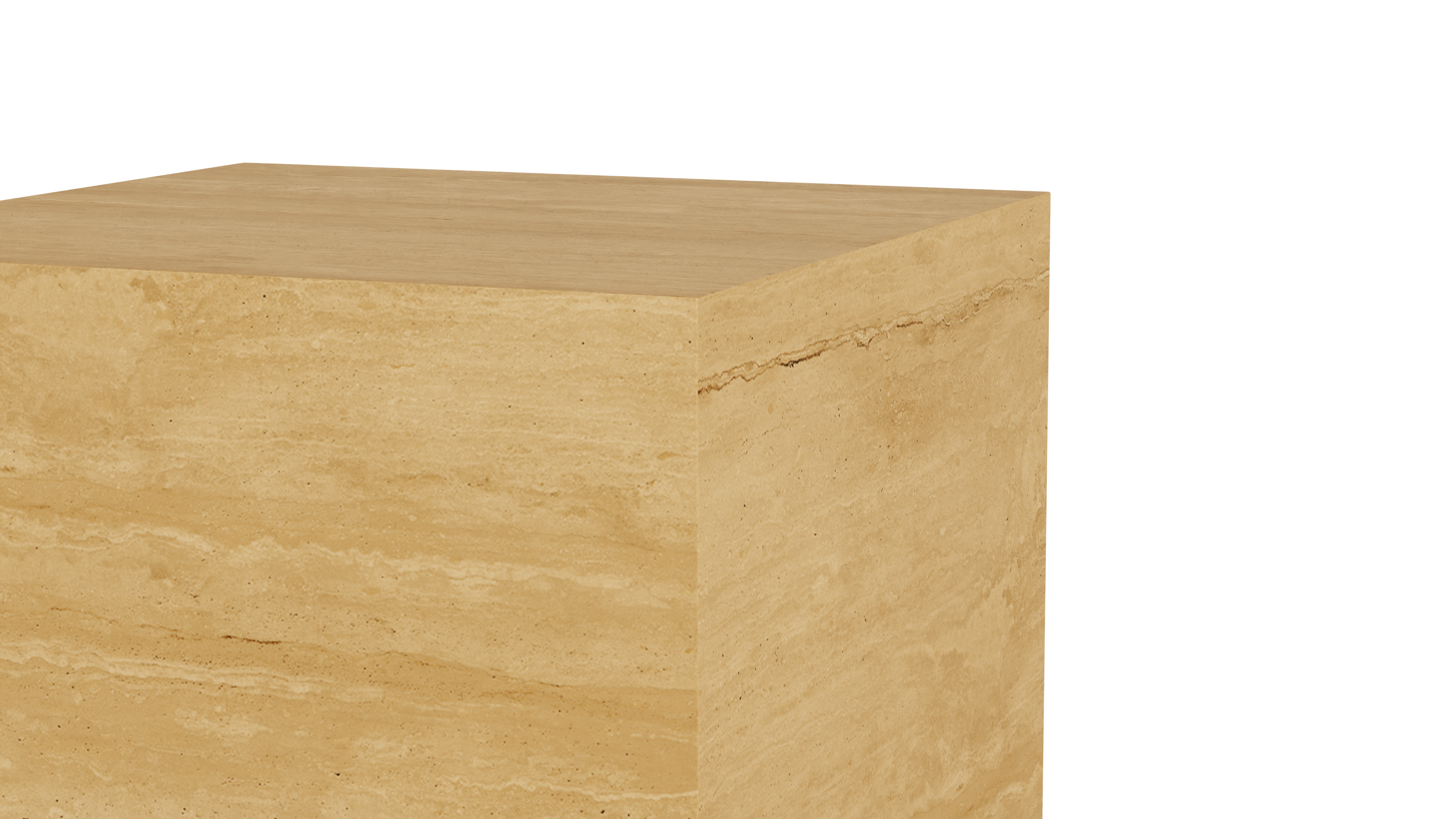 Traventino Square Side Table