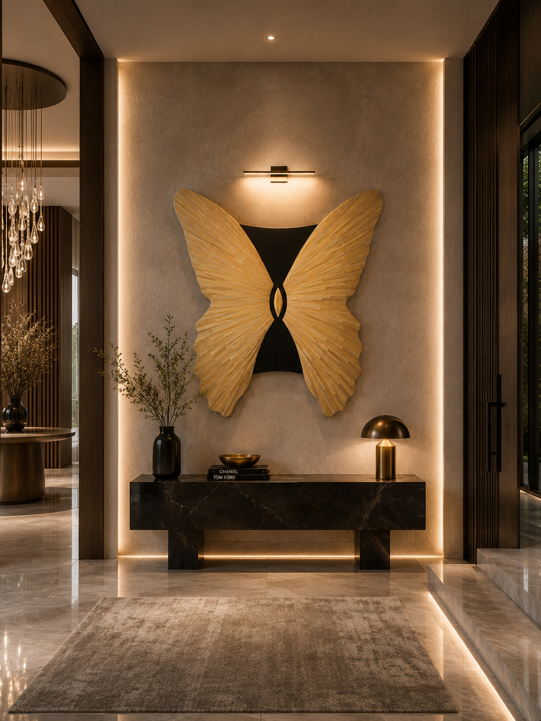 Butterfly Wood Sculpture