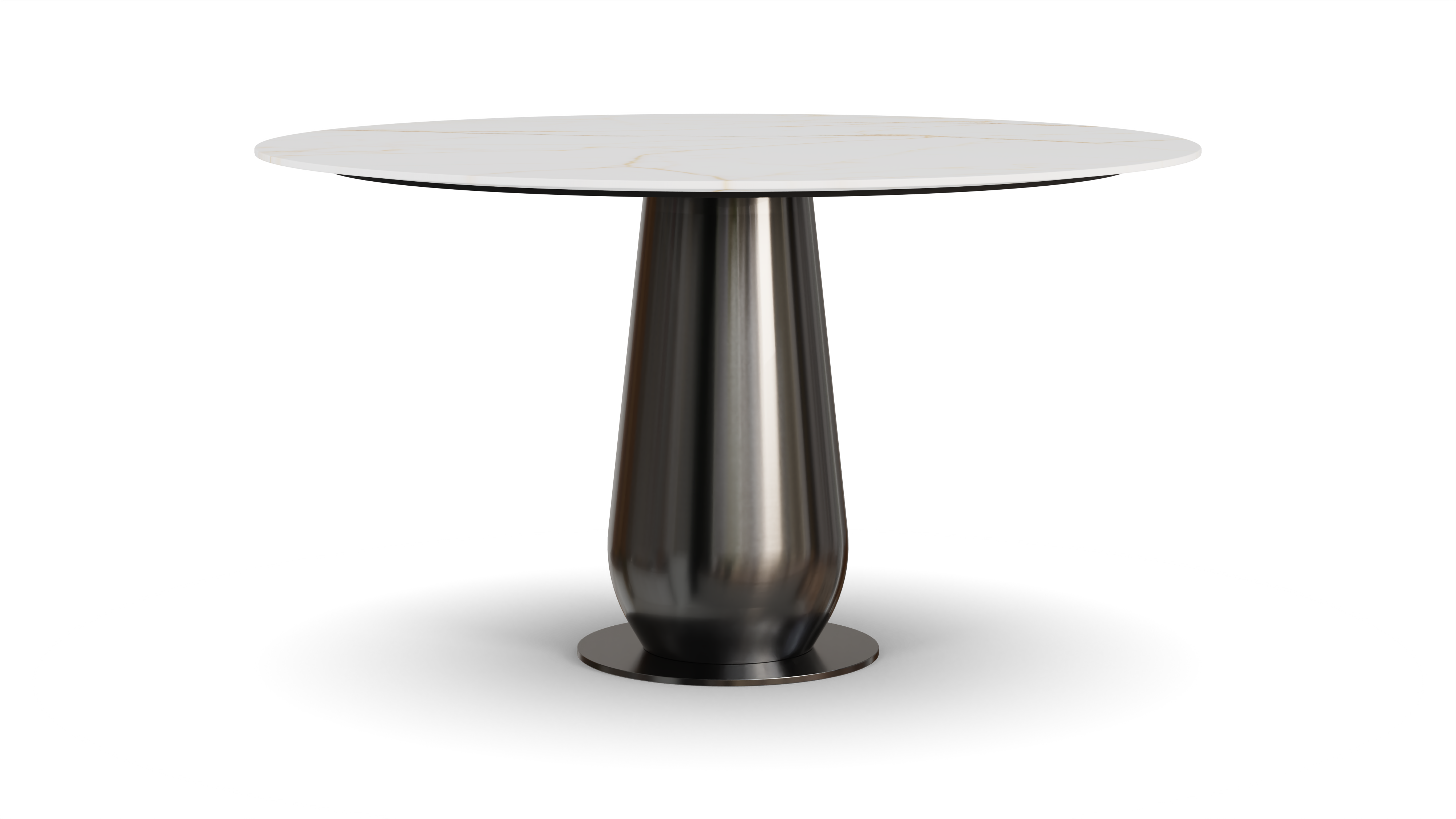 Leaf Round Dining Table Gold